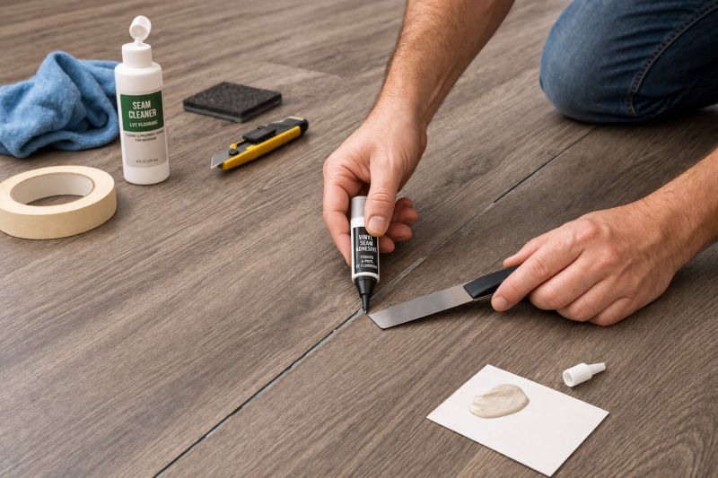 Vinyl Floor Seam Restoration