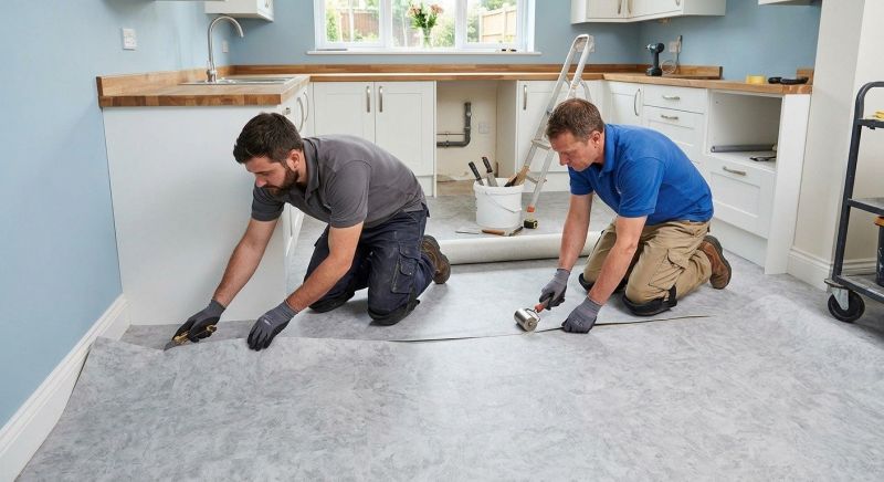 Sheet Linoleum Installation in Rockwall, TX