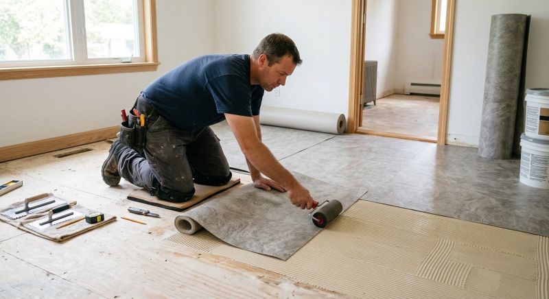 Sheet Vinyl Installation in Denton, TX